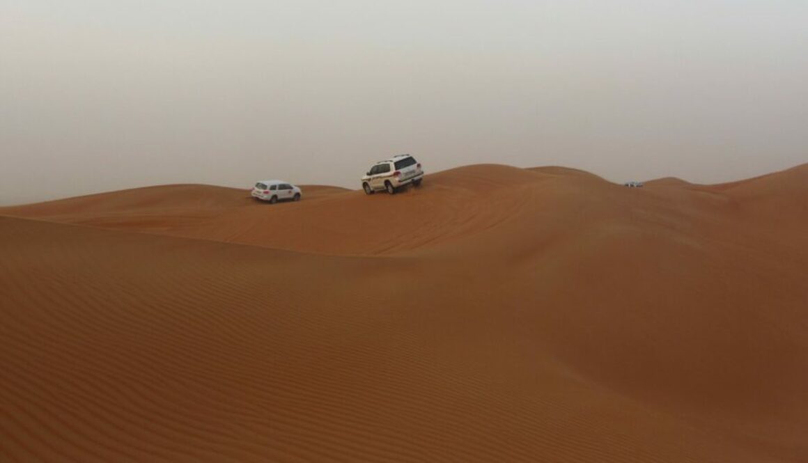Désert de Lahbab à Dubaï : dunes rouges, safari en 4x4, sandboard, balades à dos de chameau et soirées bédouines sous les étoiles.