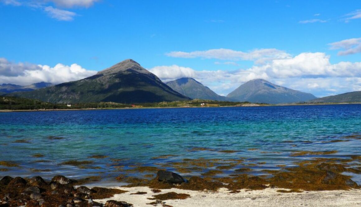 Explorez les îles Lofoten en Norvège : fjords, plages, villages de pêcheurs et lumières arctiques entre aurores boréales et soleil de minuit.